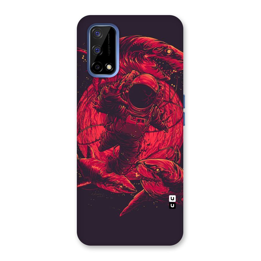 Coloured Spaceman Back Case for Realme Narzo 30 Pro