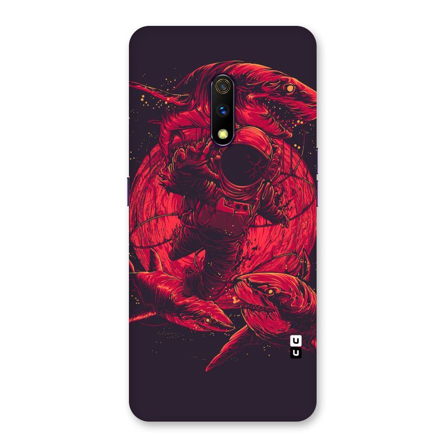 Coloured Spaceman Back Case for Realme X