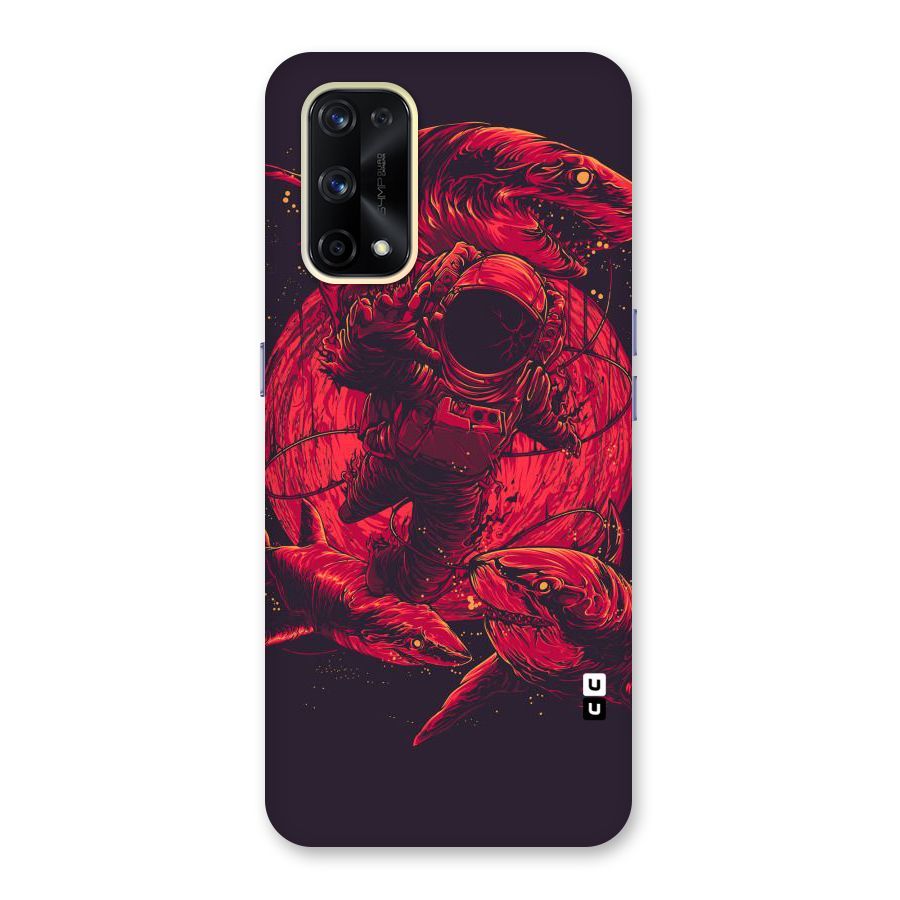 Coloured Spaceman Glass Back Case for Realme X7 Pro