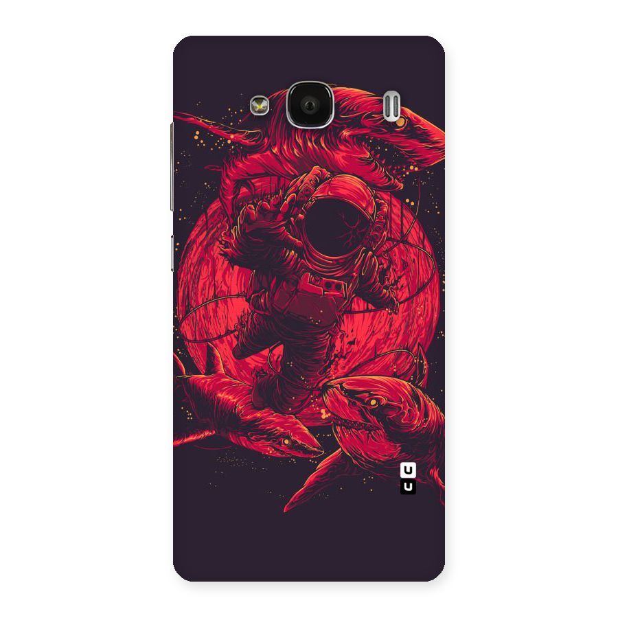 Coloured Spaceman Back Case for Redmi 2 Prime