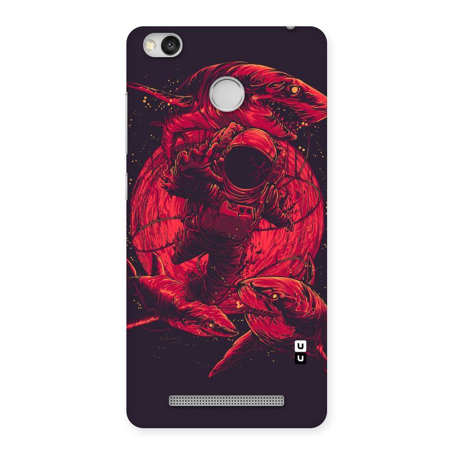 Coloured Spaceman Back Case for Redmi 3S Prime