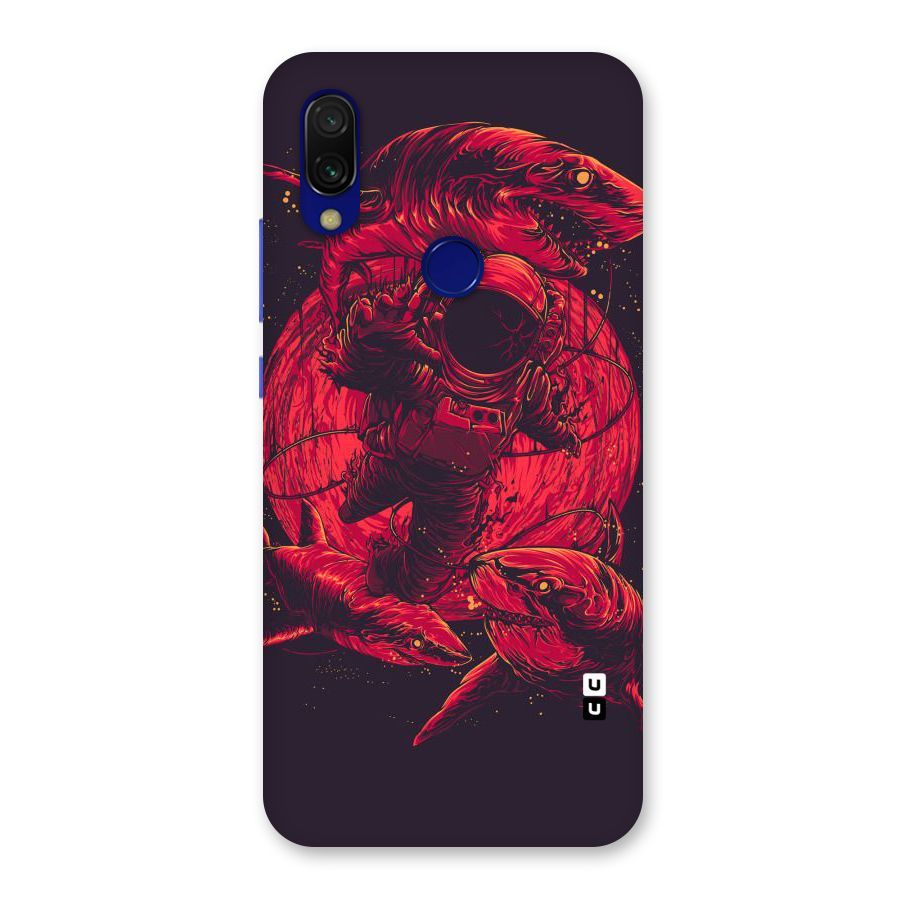 Coloured Spaceman Back Case for Redmi 7