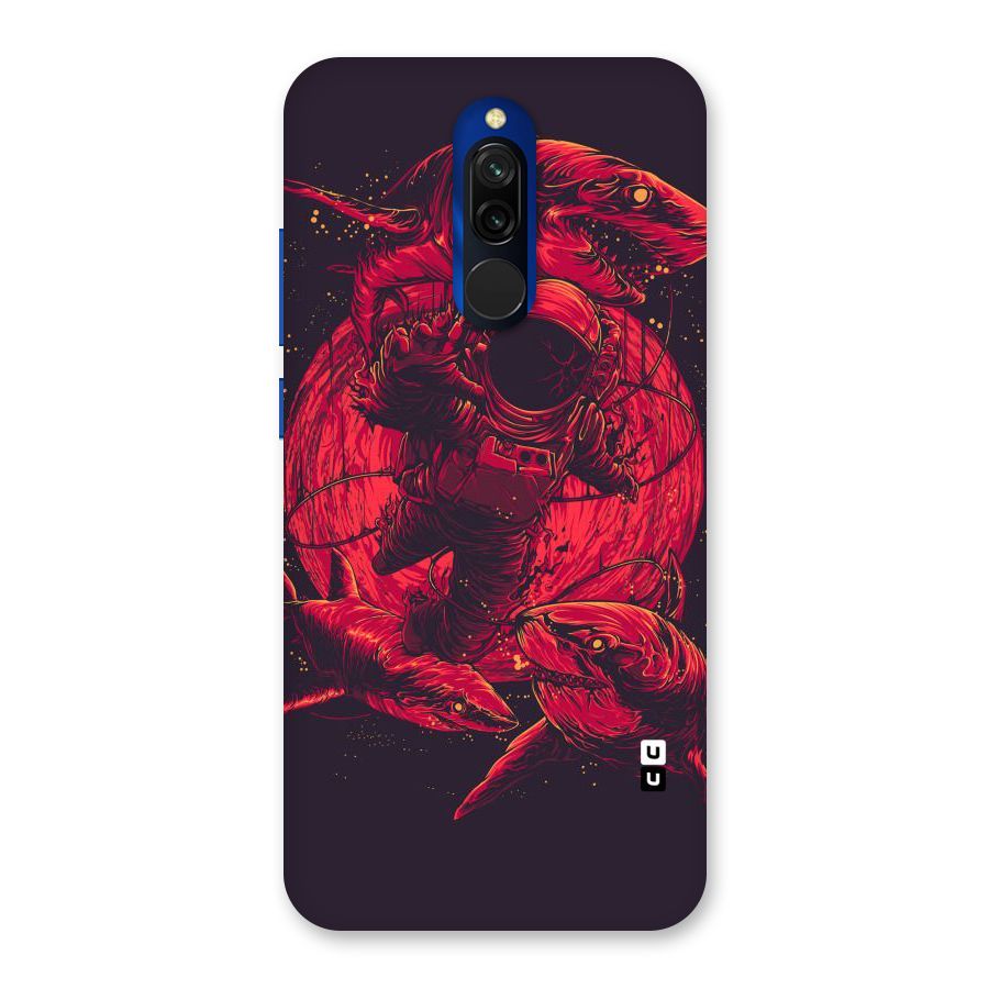 Coloured Spaceman Back Case for Redmi 8