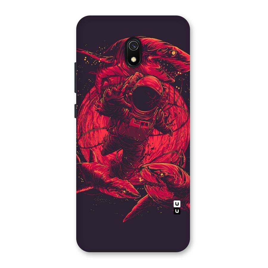 Coloured Spaceman Back Case for Redmi 8A