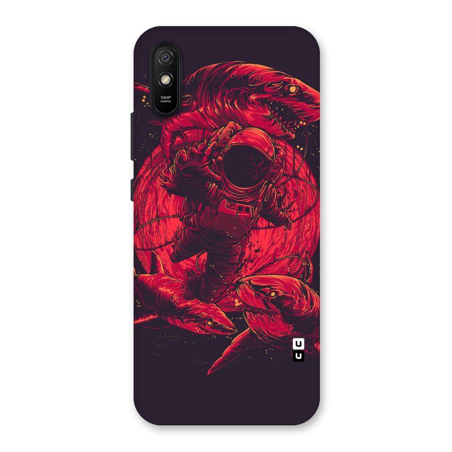Coloured Spaceman Back Case for Redmi 9A