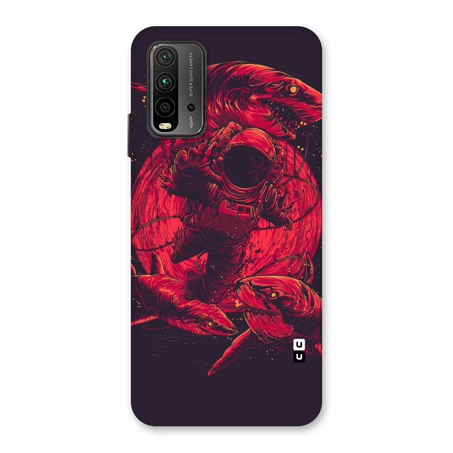 Coloured Spaceman Back Case for Redmi 9 Power