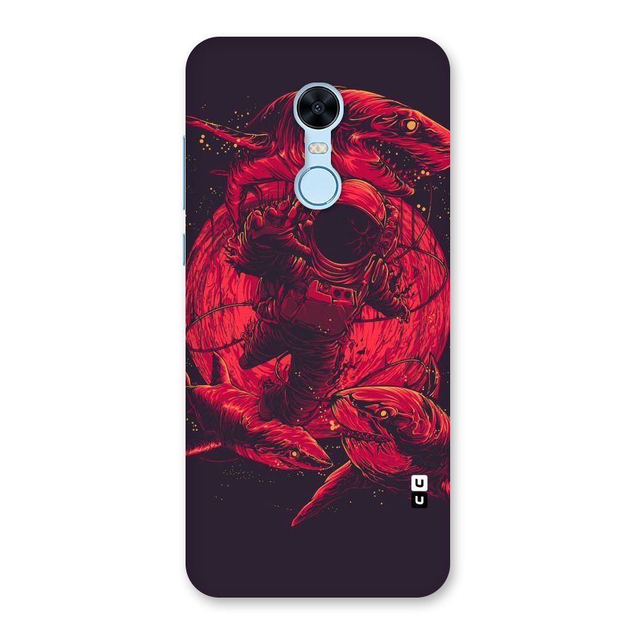Coloured Spaceman Back Case for Redmi Note 5