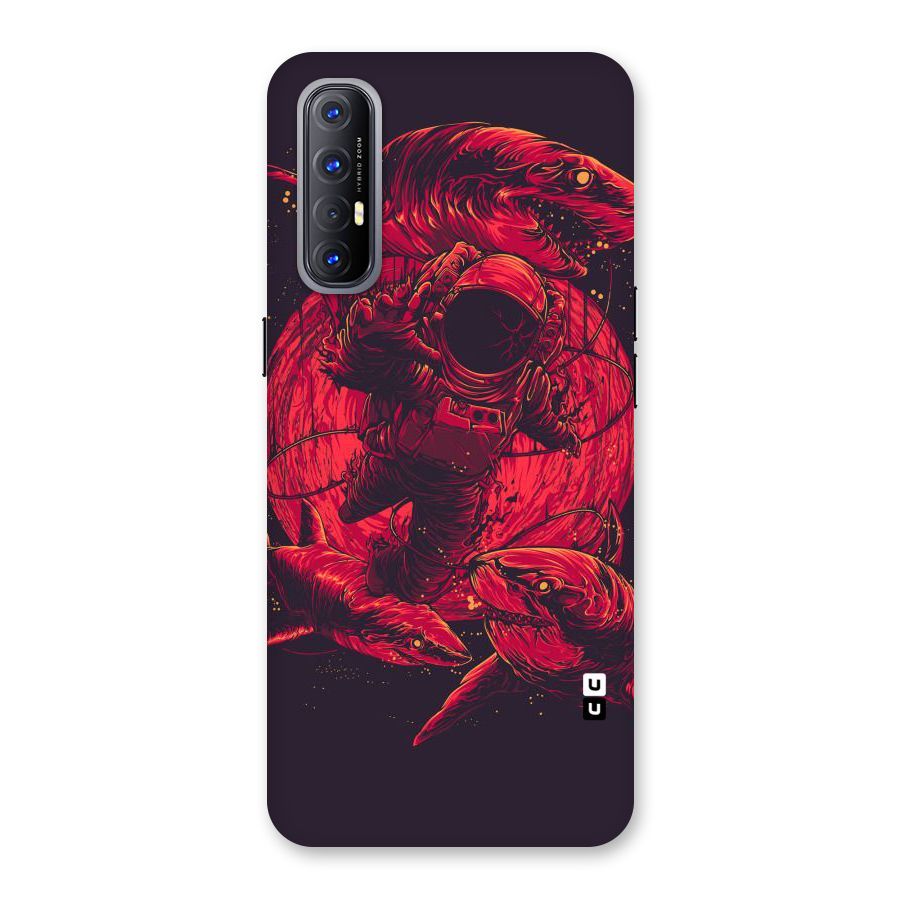 Coloured Spaceman Back Case for Reno3 Pro