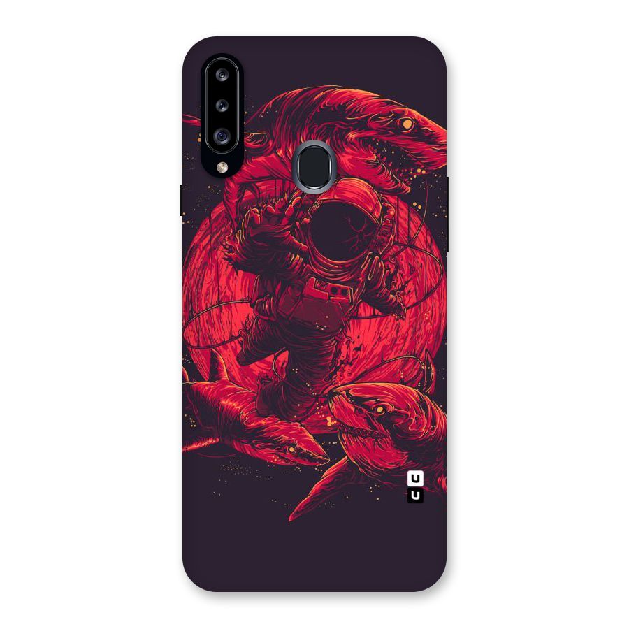 Coloured Spaceman Back Case for Samsung Galaxy A20s