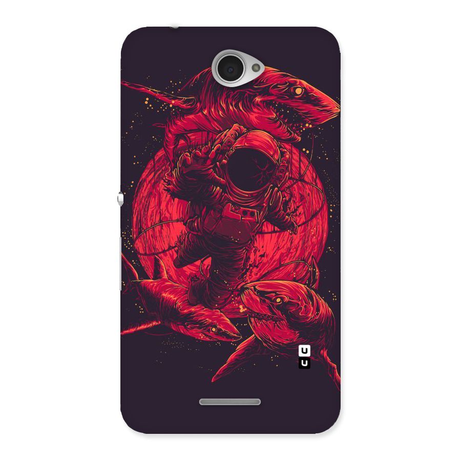 Coloured Spaceman Back Case for Sony Xperia E4