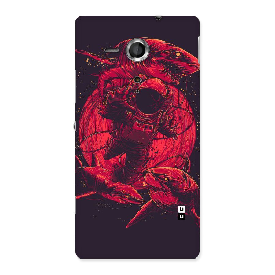 Coloured Spaceman Back Case for Sony Xperia SP