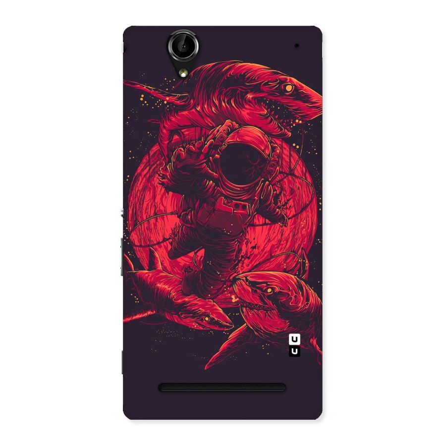 Coloured Spaceman Back Case for Sony Xperia T2