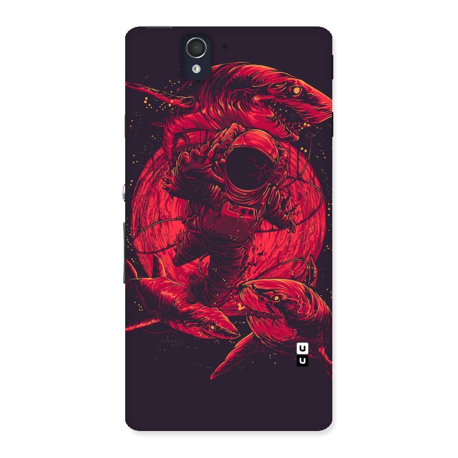 Coloured Spaceman Back Case for Sony Xperia Z