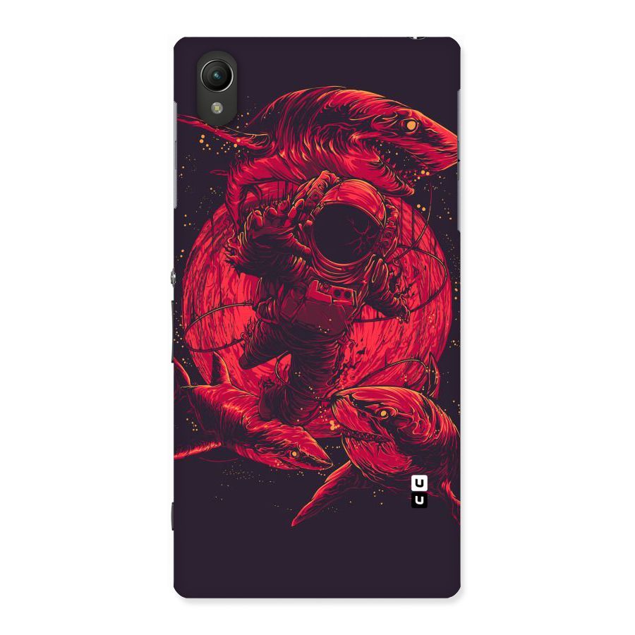 Coloured Spaceman Back Case for Sony Xperia Z1