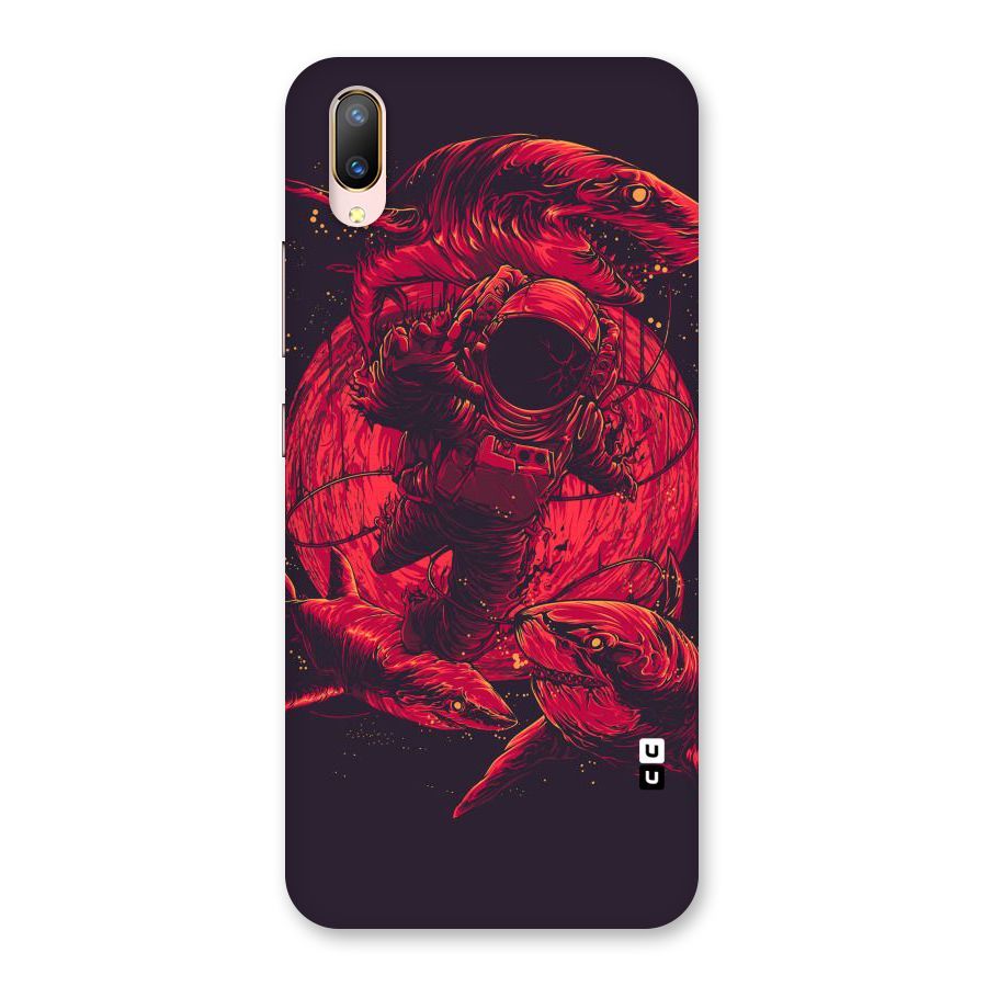Coloured Spaceman Back Case for Vivo V11 Pro