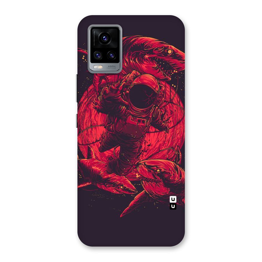 Coloured Spaceman Back Case for Vivo V20
