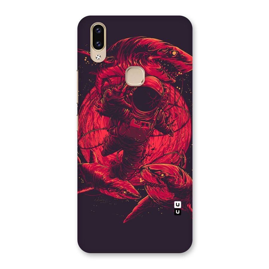 Coloured Spaceman Back Case for Vivo V9 Youth