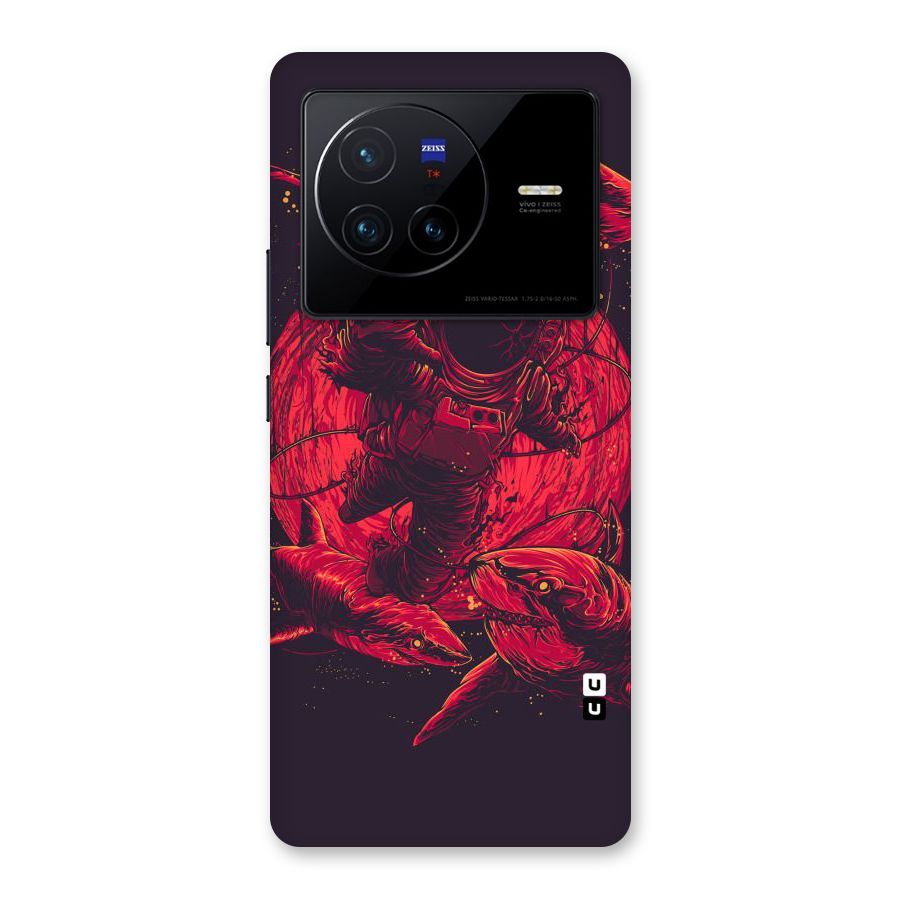 Coloured Spaceman Back Case for Vivo X80