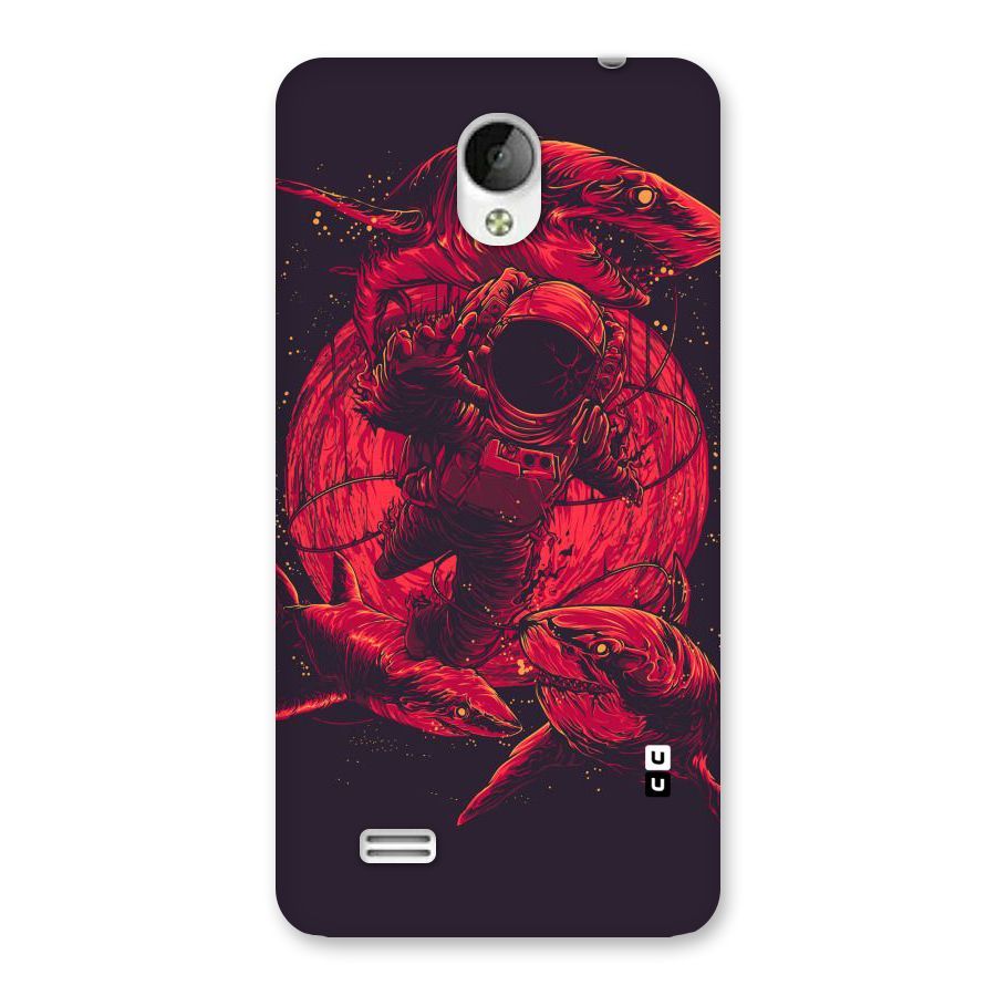 Coloured Spaceman Back Case for Vivo Y21