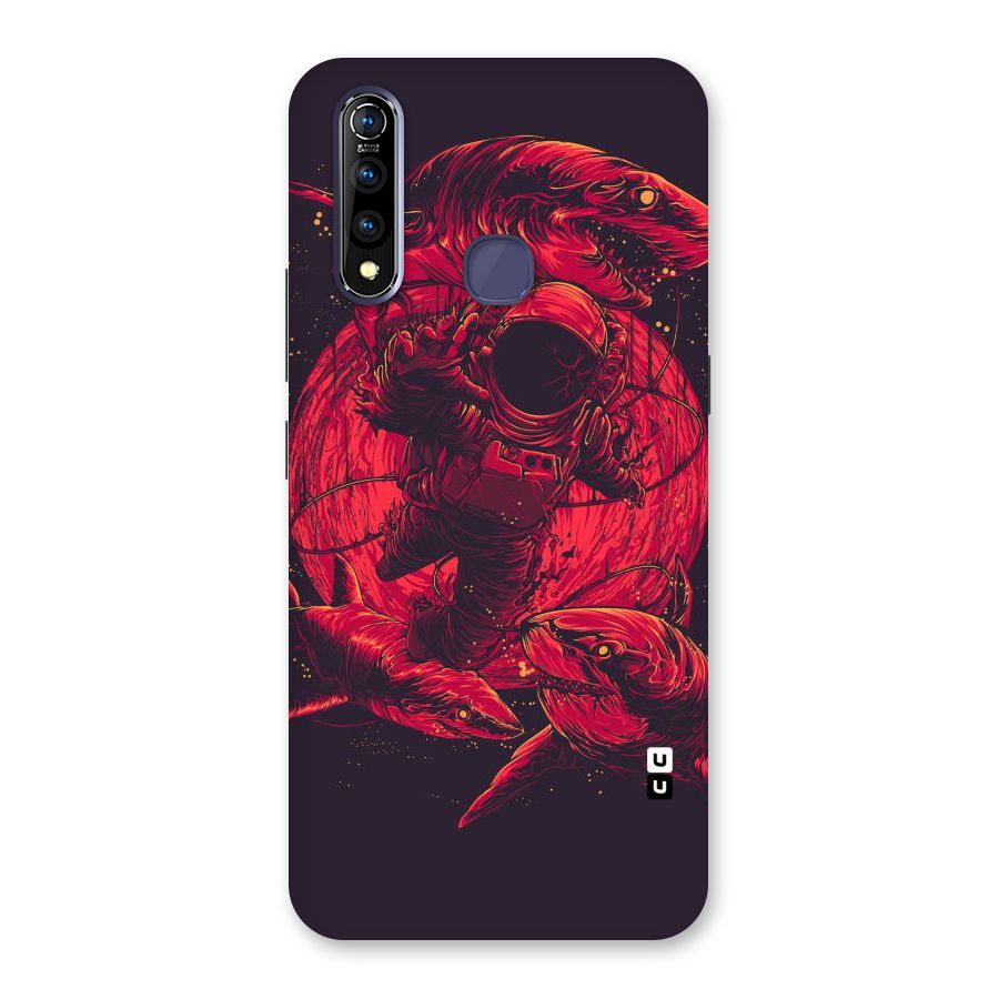 Coloured Spaceman Back Case for Vivo Z1 Pro