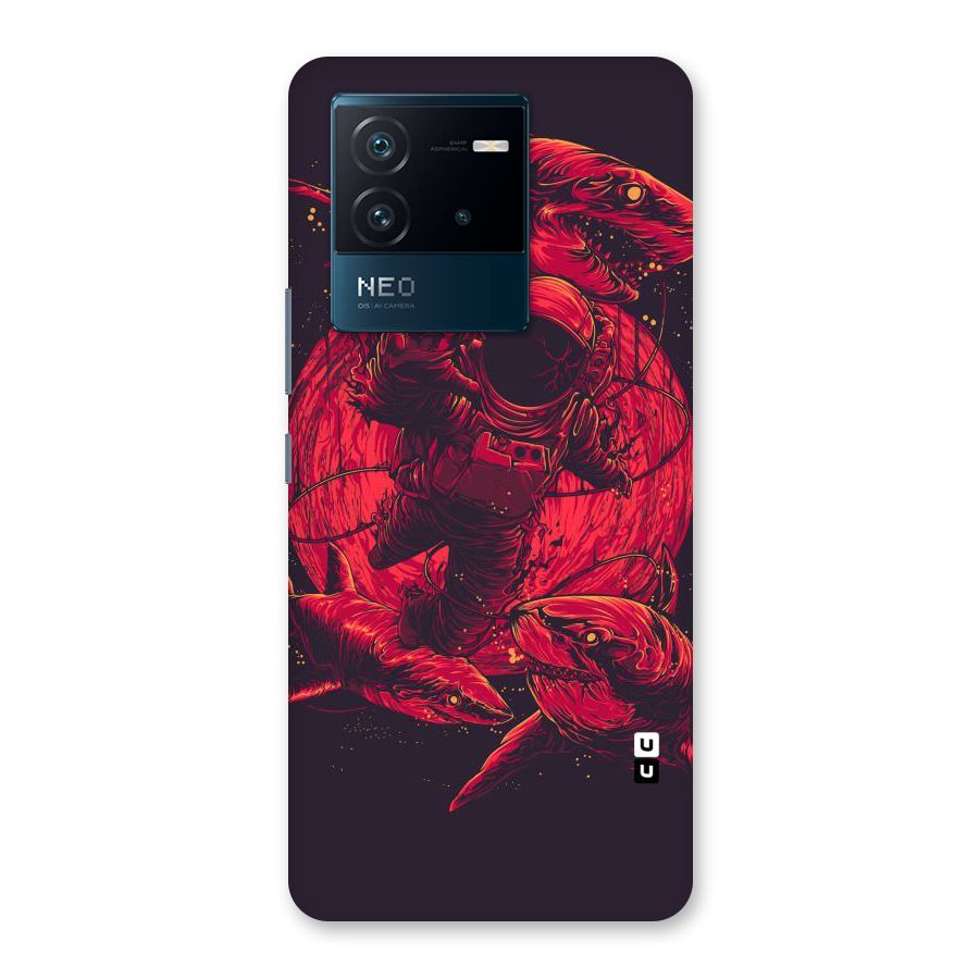 Coloured Spaceman Back Case for Vivo iQOO Neo 6 5G