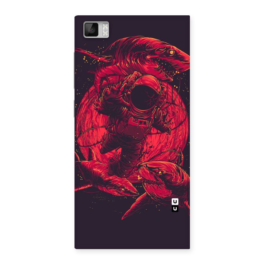 Coloured Spaceman Back Case for Xiaomi Mi3