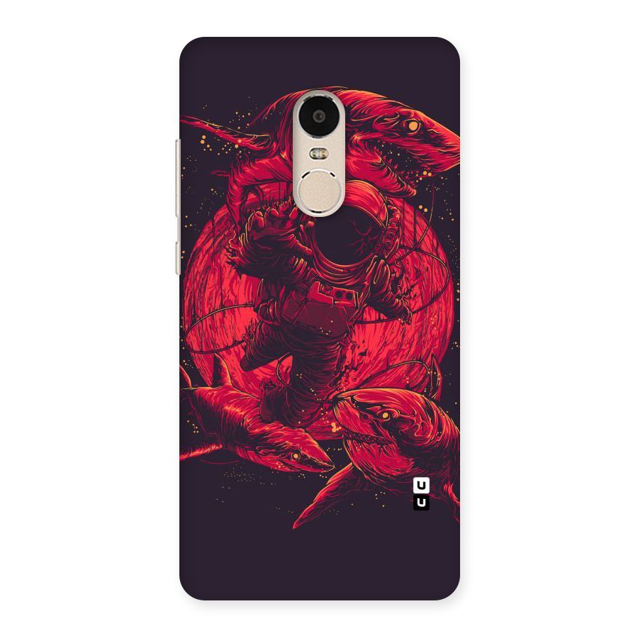 Coloured Spaceman Back Case for Xiaomi Redmi Note 4