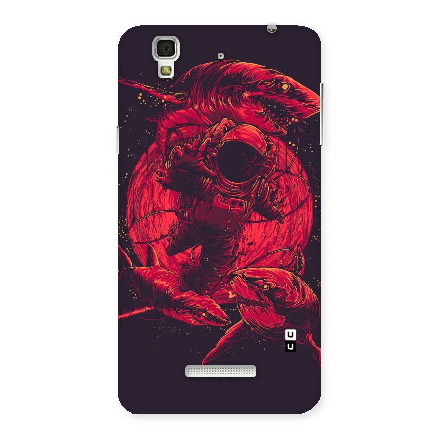 Coloured Spaceman Back Case for YU Yureka Plus