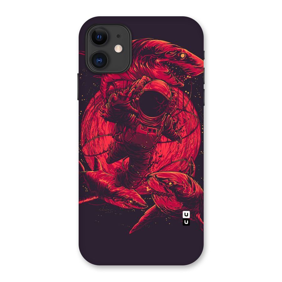 Coloured Spaceman Back Case for iPhone 11