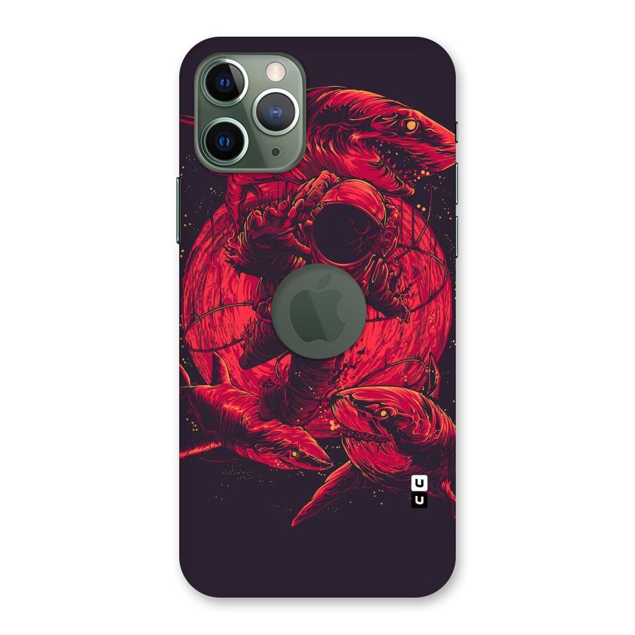 Coloured Spaceman Back Case for iPhone 11 Pro Logo  Cut