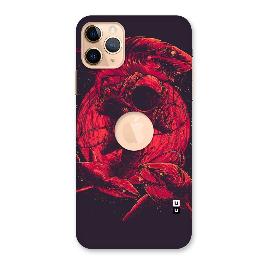 Coloured Spaceman Back Case for iPhone 11 Pro Max Logo Cut