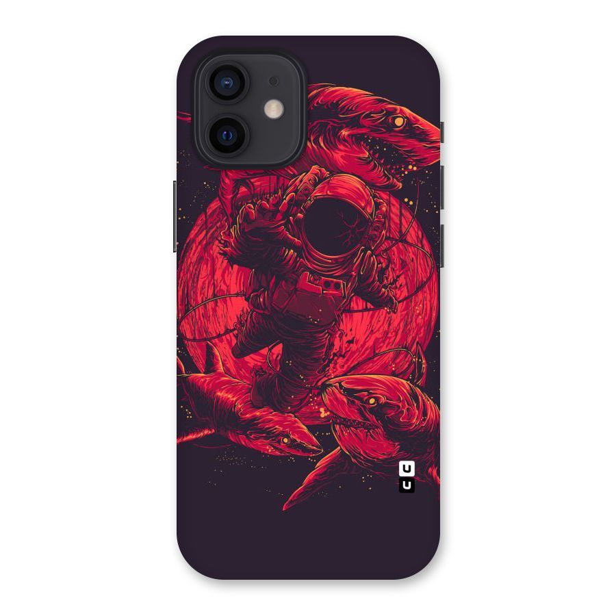 Coloured Spaceman Back Case for iPhone 12