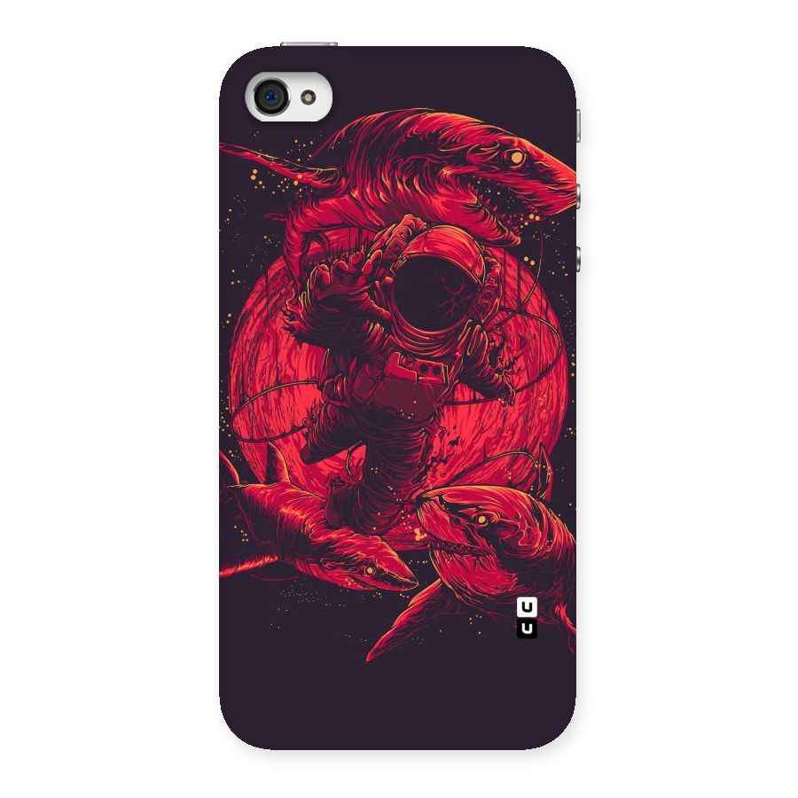Coloured Spaceman Back Case for iPhone 4 4s