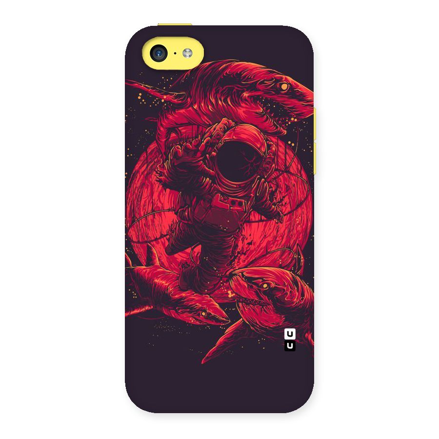 Coloured Spaceman Back Case for iPhone 5C