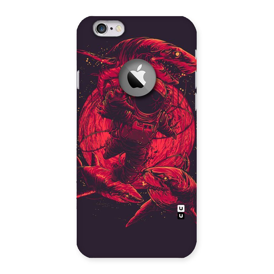 Coloured Spaceman Back Case for iPhone 6 Logo Cut