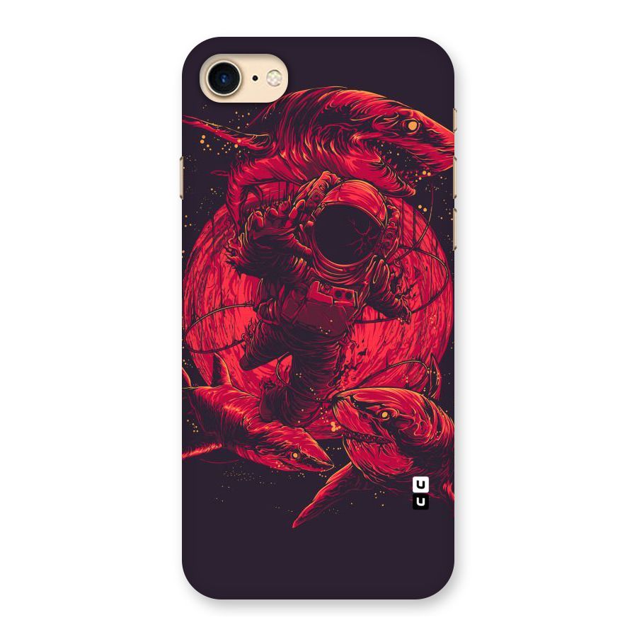 Coloured Spaceman Back Case for iPhone 7