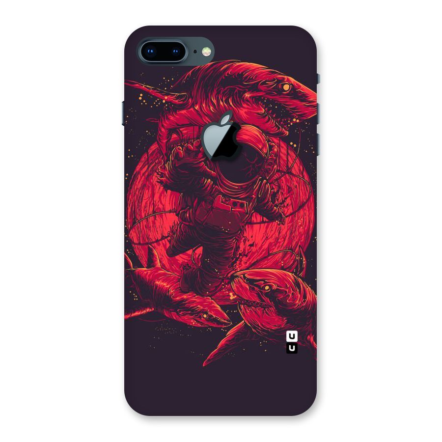 Coloured Spaceman Back Case for iPhone 7 Plus Apple Cut