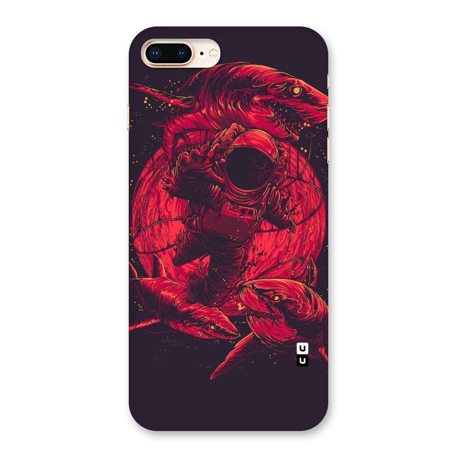 Coloured Spaceman Back Case for iPhone 8 Plus
