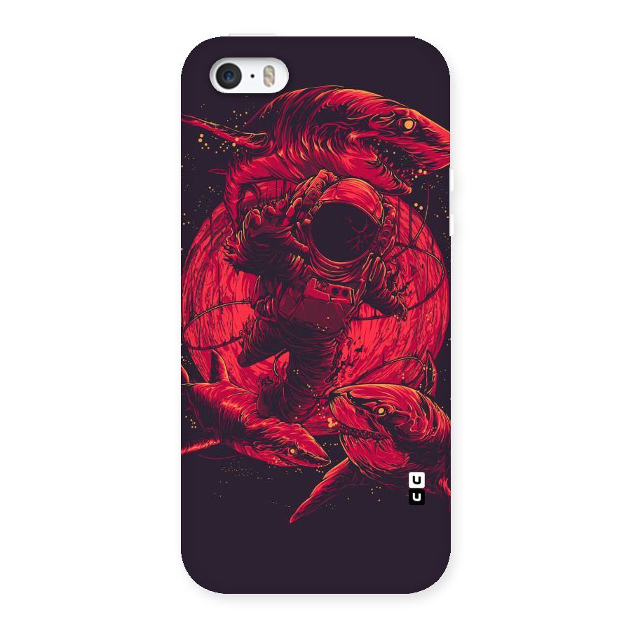 Coloured Spaceman Back Case for iPhone SE