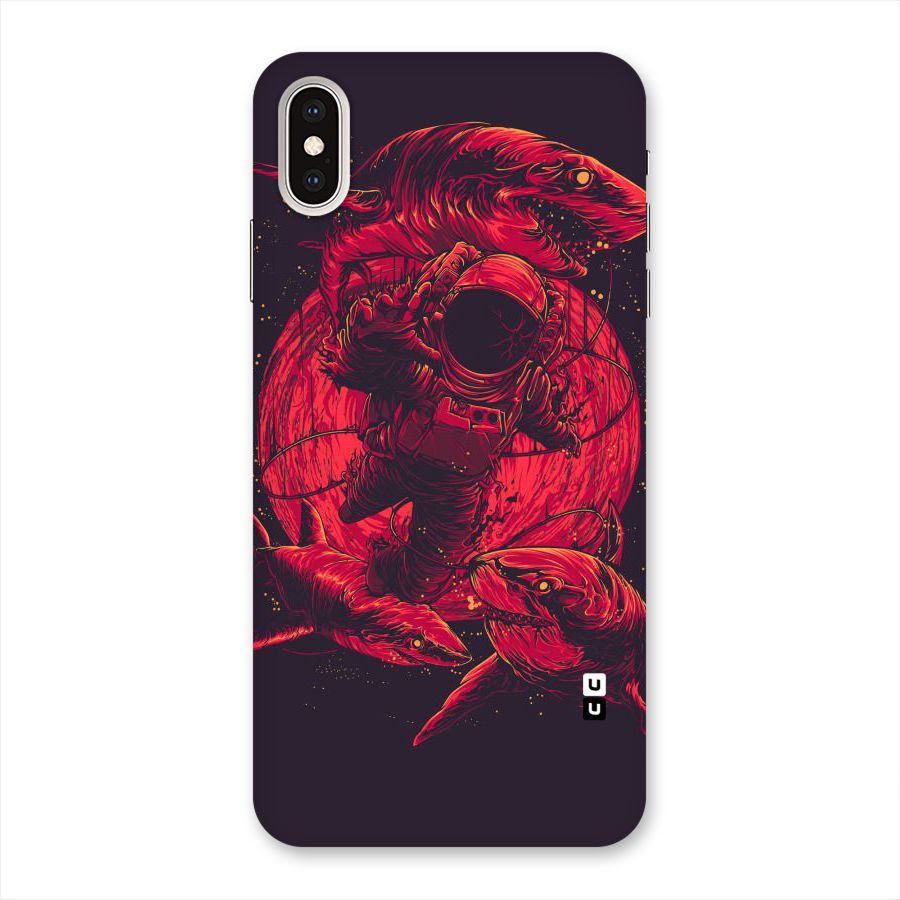 Coloured Spaceman Back Case for iPhone XS Max
