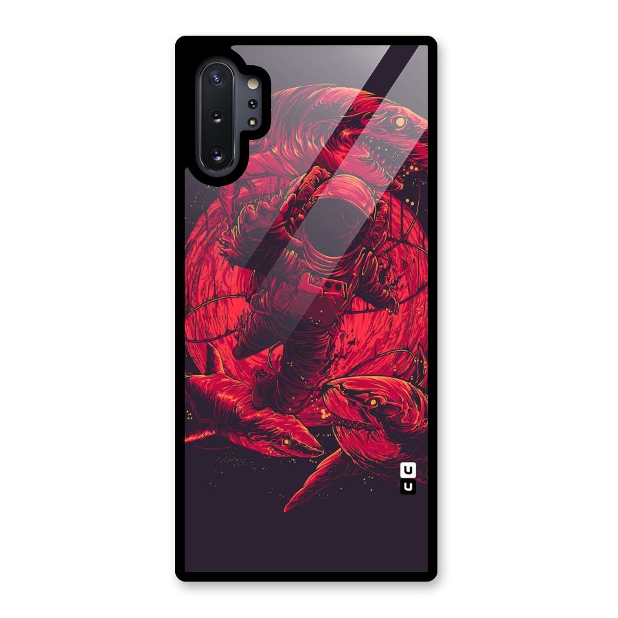 Coloured Spaceman Glass Back Case for Galaxy Note 10 Plus