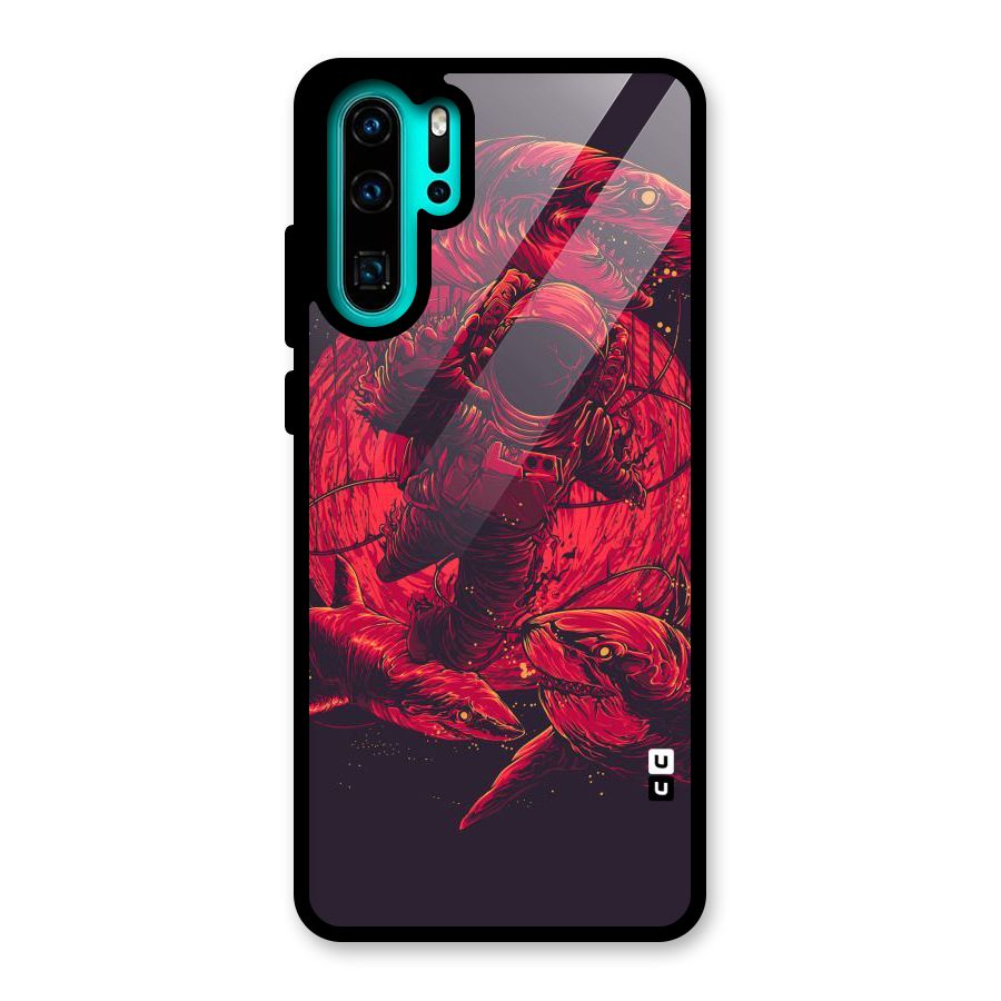 Coloured Spaceman Glass Back Case for Huawei P30 Pro