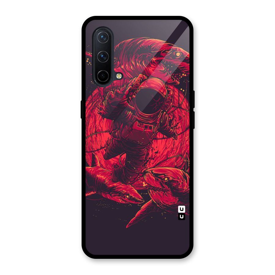 Coloured Spaceman Glass Back Case for OnePlus Nord CE 5G