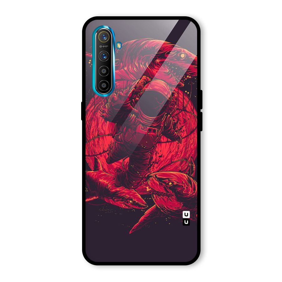 Coloured Spaceman Glass Back Case for Realme X2