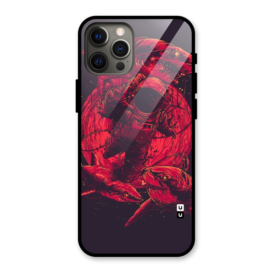 Coloured Spaceman Glass Back Case for iPhone 12 Pro Max