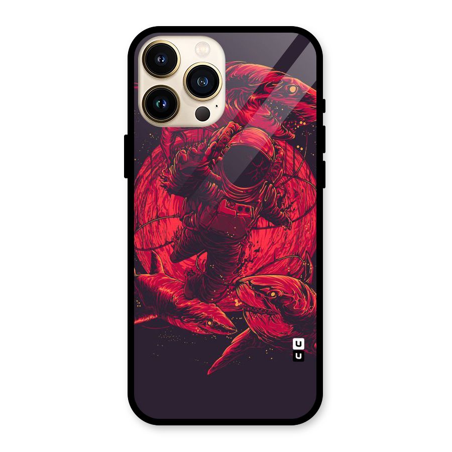 Coloured Spaceman Glass Back Case for iPhone 13 Pro Max