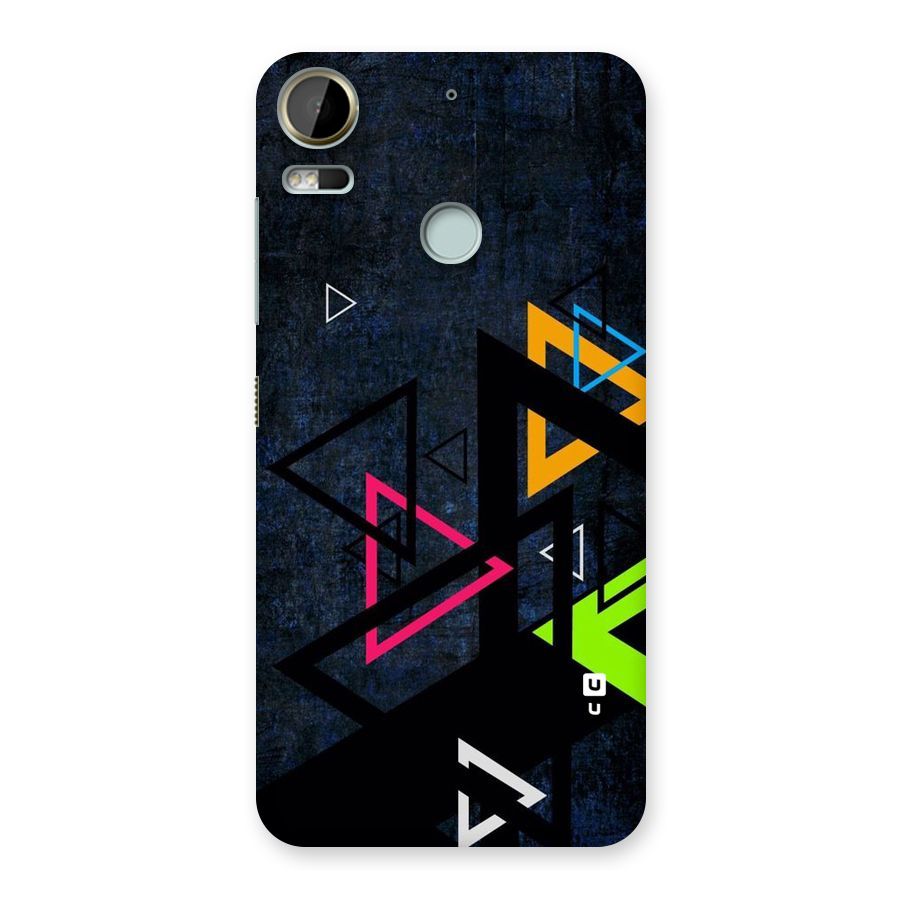 Coloured Triangles Back Case for Desire 10 Pro
