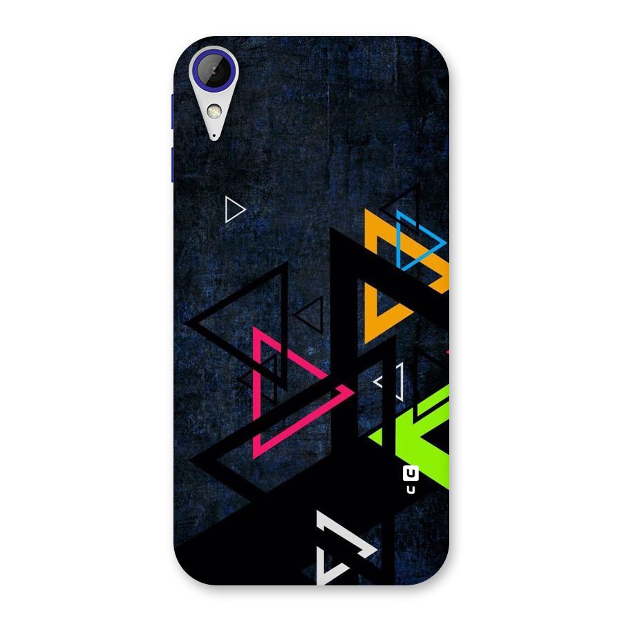 Coloured Triangles Back Case for Desire 830