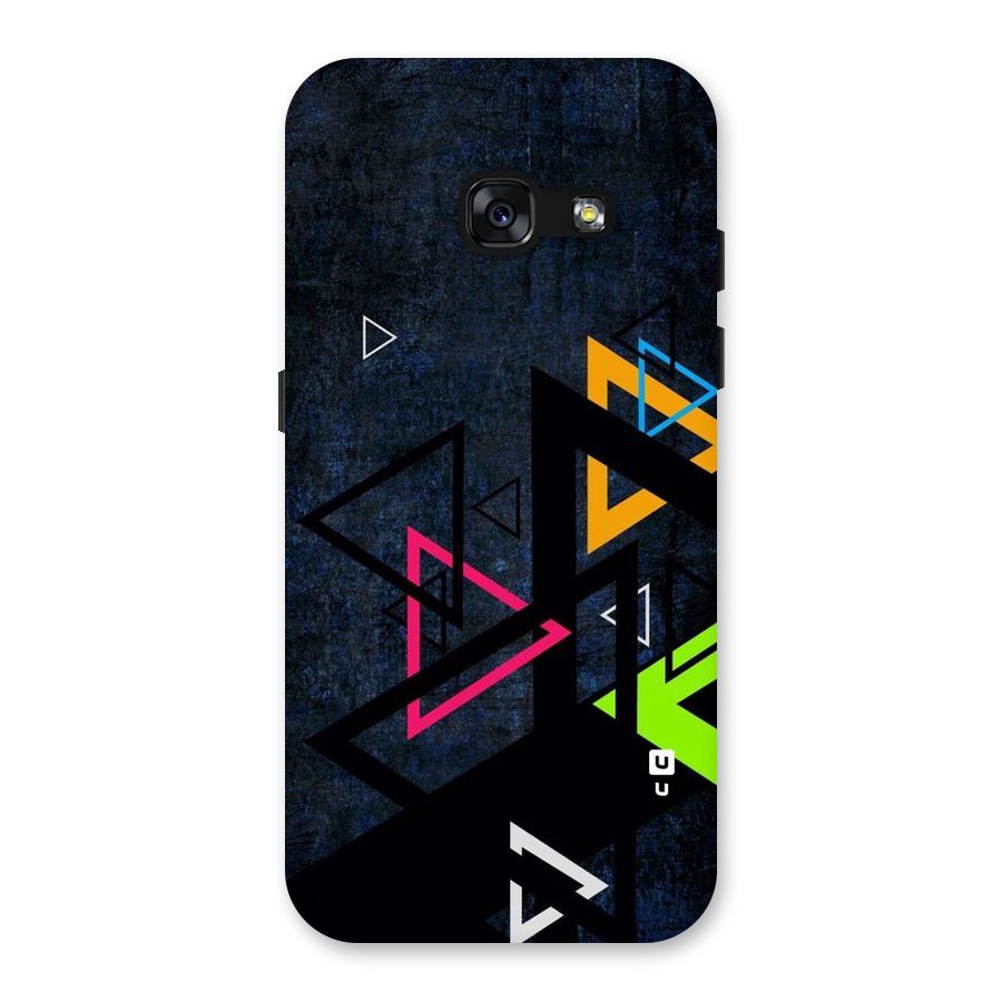 Coloured Triangles Back Case for Galaxy A3 (2017)