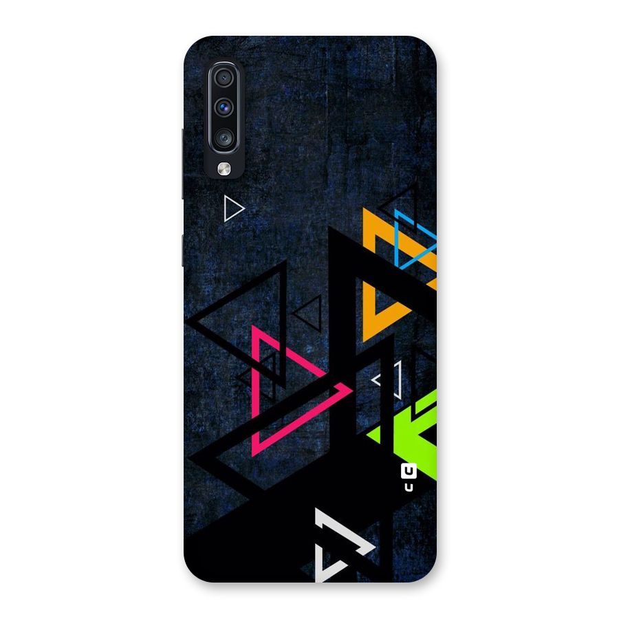 Coloured Triangles Back Case for Galaxy A70
